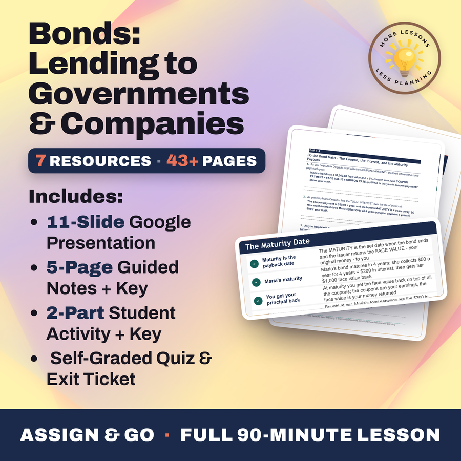 Bonds - Lending to Governments and Companies cover