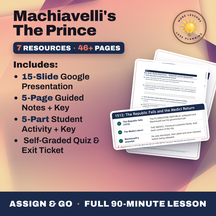 Machiavelli's The Prince cover