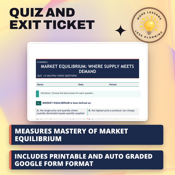 Market Equilibrium: Where Supply Meets Demand preview