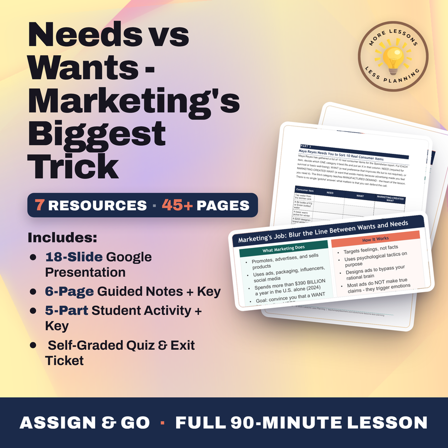 Needs vs Wants - Marketings Biggest Trick cover