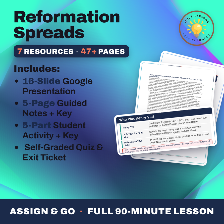 Reformation Spreads cover