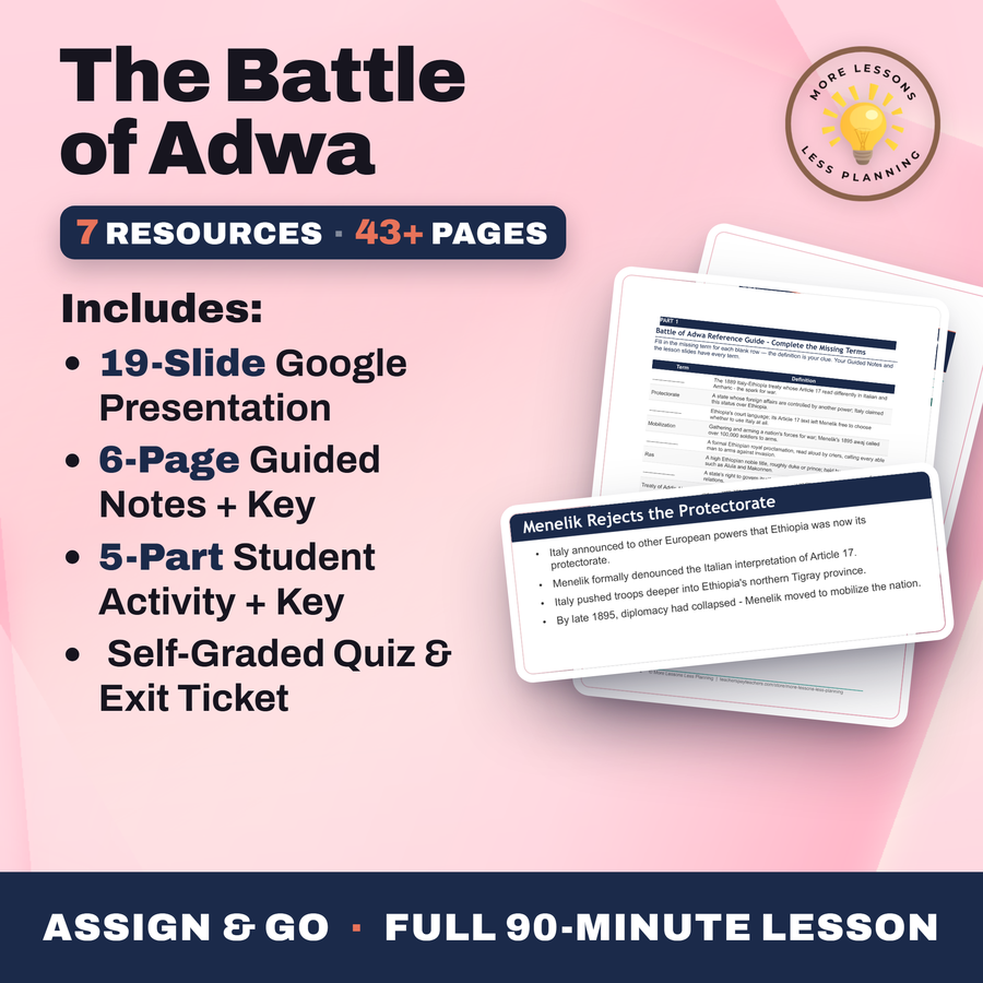The Battle of Adwa cover
