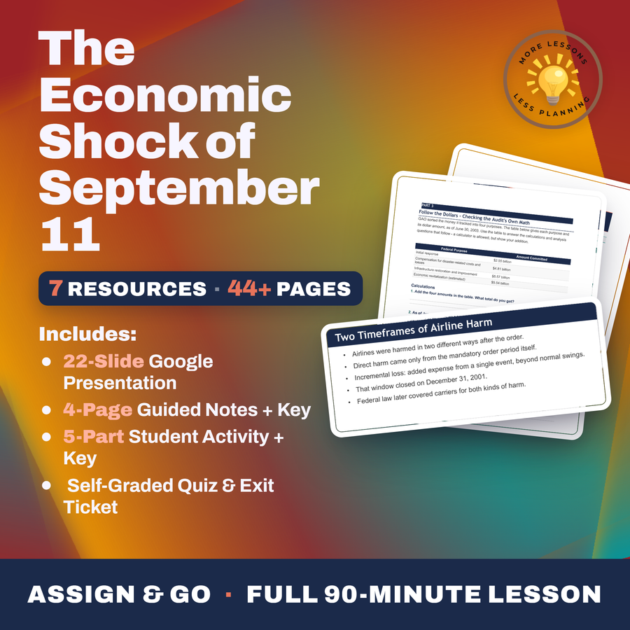 The Economic Shock of September 11 cover