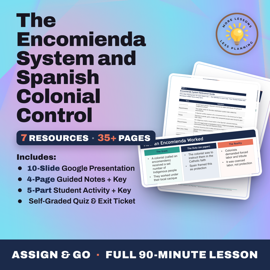 The Encomienda System and Spanish Colonial Control cover