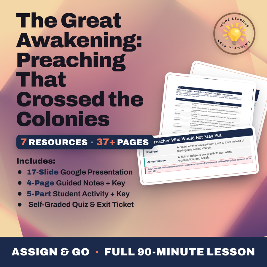The Great Awakening: Preaching That Crossed the Colonies cover