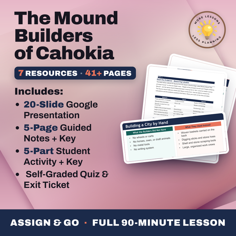 The Mound Builders of Cahokia cover