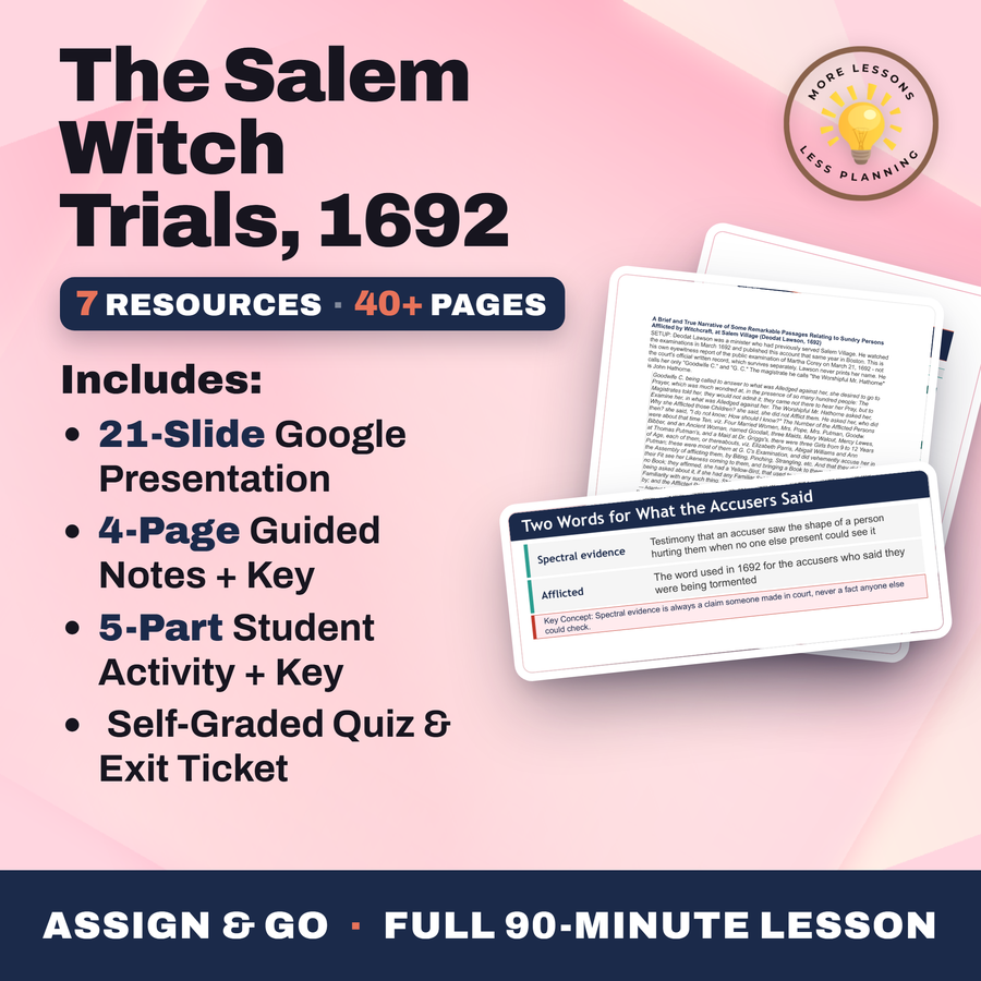 The Salem Witch Trials, 1692 cover