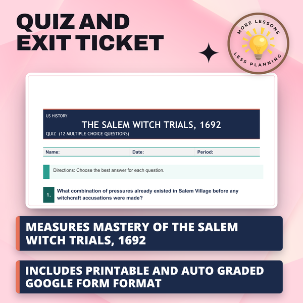 The Salem Witch Trials, 1692 preview