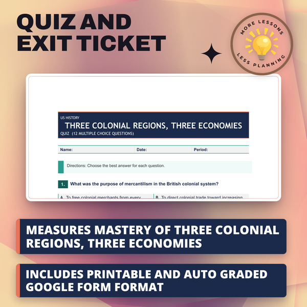 Three Colonial Regions, Three Economies preview
