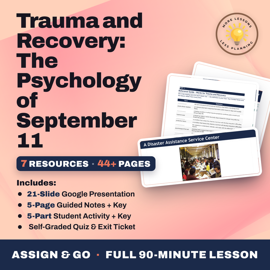 Trauma and Recovery: The Psychology of September 11 cover
