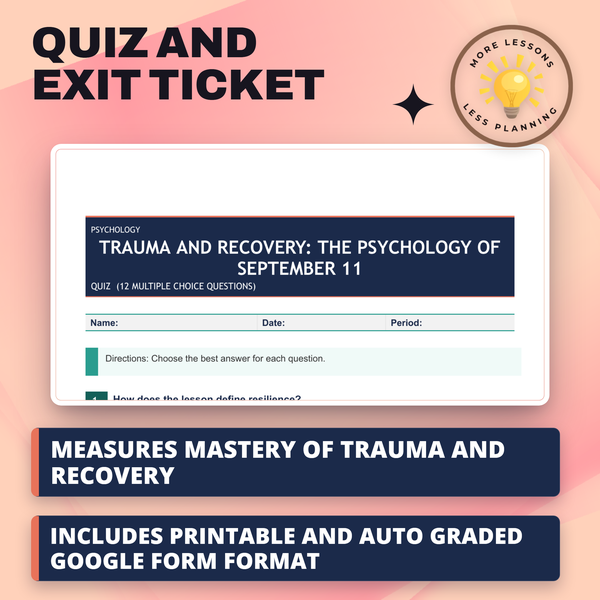 Trauma and Recovery: The Psychology of September 11 preview