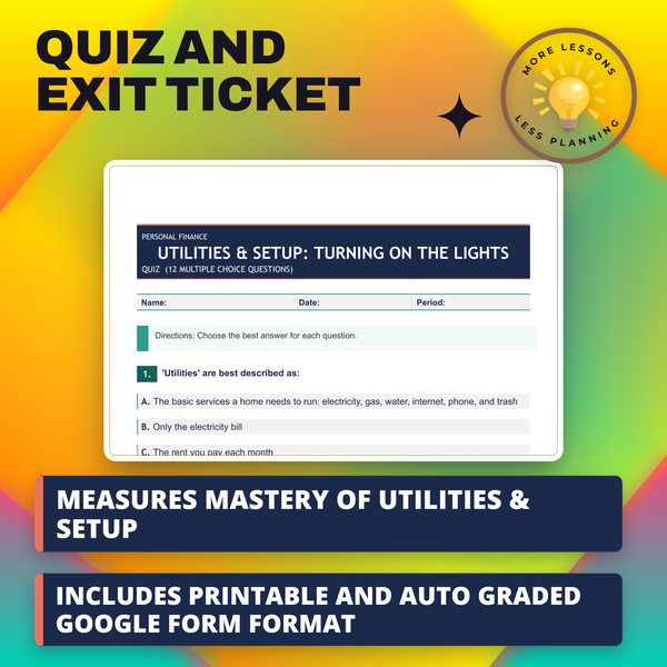 Utilities & Setup: Turning On the Lights preview