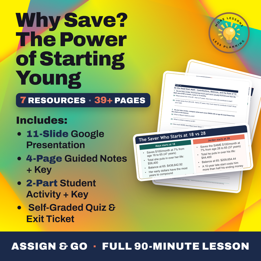 Why Save - The Power of Starting Young cover